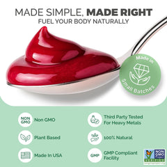 Gel added to a smoothie for extra nutrients