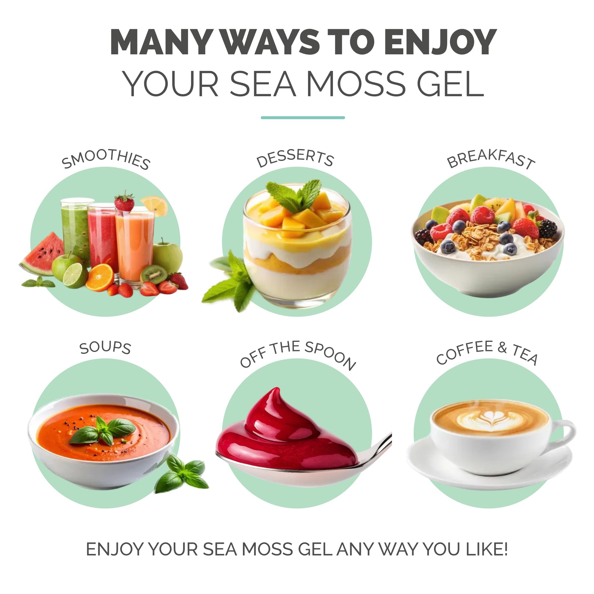 Gel thickens soups and sauces with EverSmith Organics sea moss