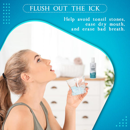 Everest Mouth Wash cap twist showing easy dosage for rinsing.