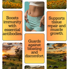 Everest Supplements Organic Colostrum Powder label—grass-fed origin and purity focus.
