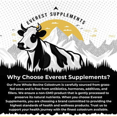 Everest Supplements Organic Colostrum Powder pour—blend quickly into water or smoothies.