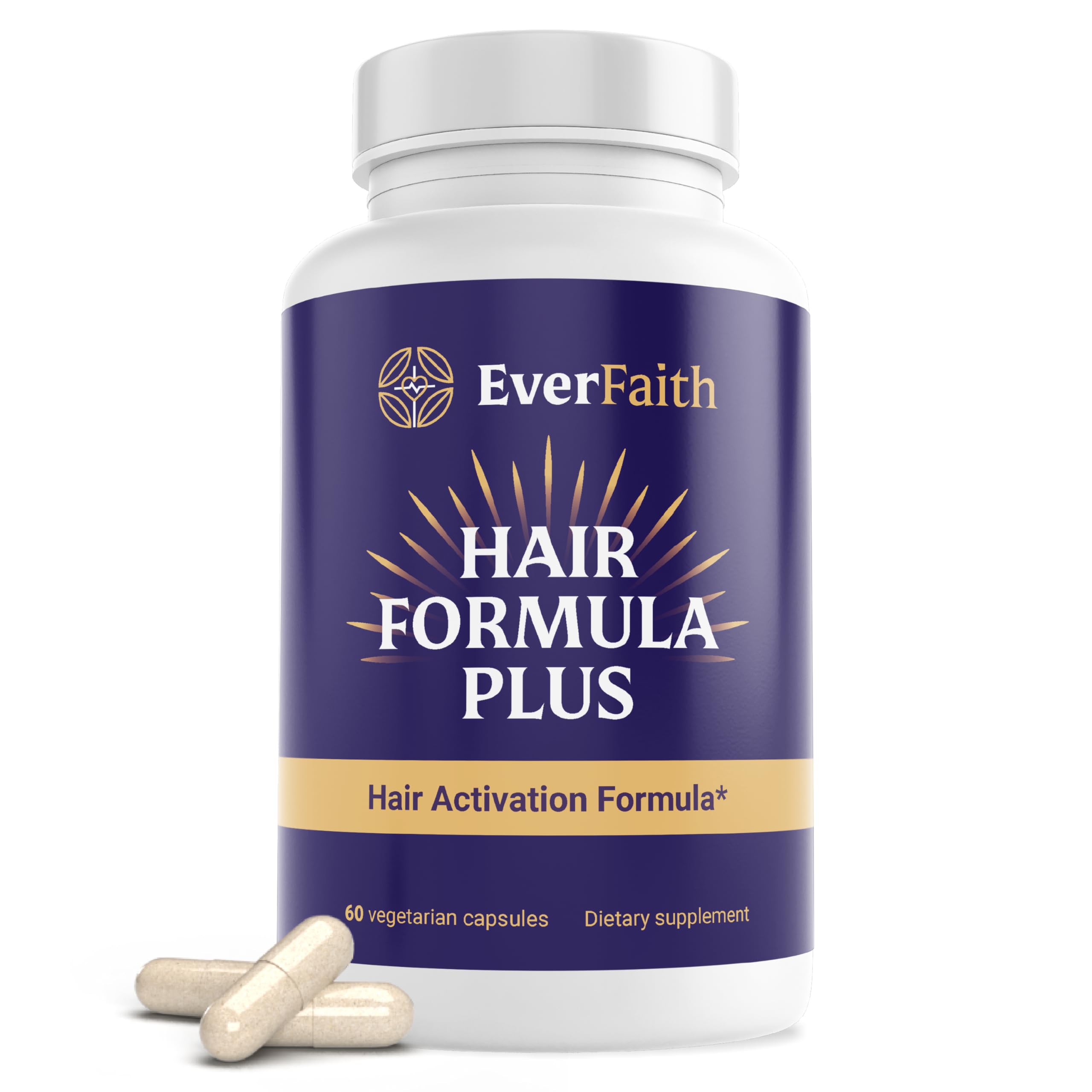 EVERFAITH Hair Formula Plus bottle front view for daily hair support.