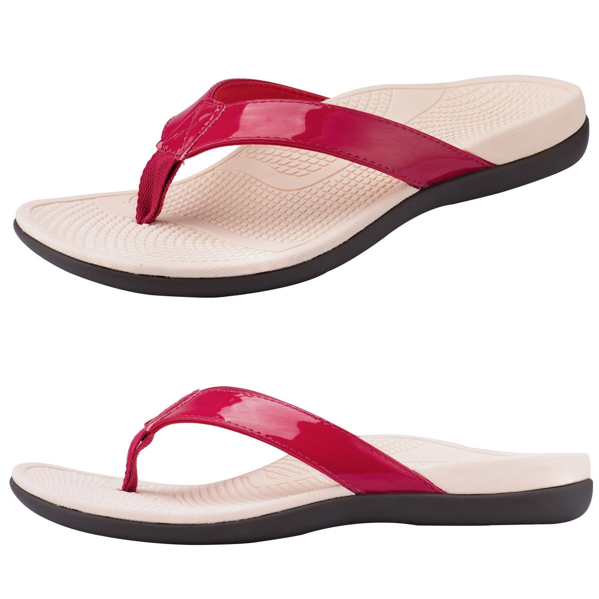 Everhealth orthotic flip flops arch support for comfortable daily walking