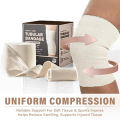 Everlit 560D arm and knee bandage in use demonstrates versatile support