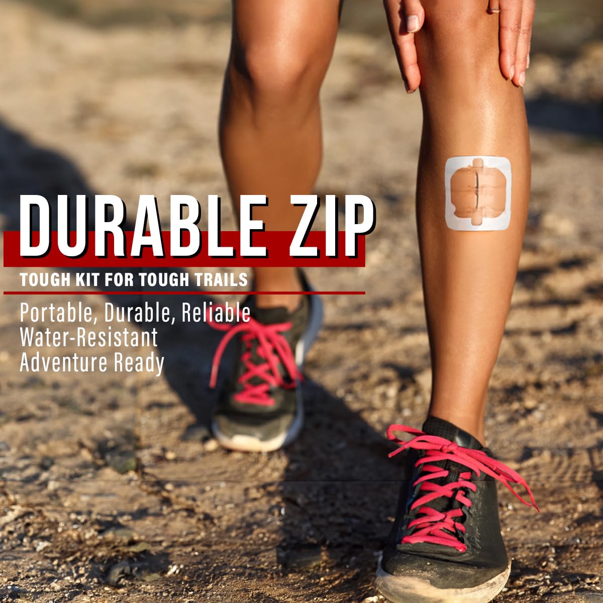 Everlit adjustable sew-less closure strips customize tension for comfort.