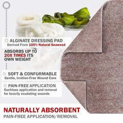 Sterile packaging keeps Everlit AG dressing safe for hospital or home care.