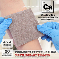 Everlit AG dressing applied to a wound showing conformity to irregular shapes.
