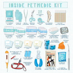 EVERLIT Pet Medic Kit case open top view showing organized compartments.