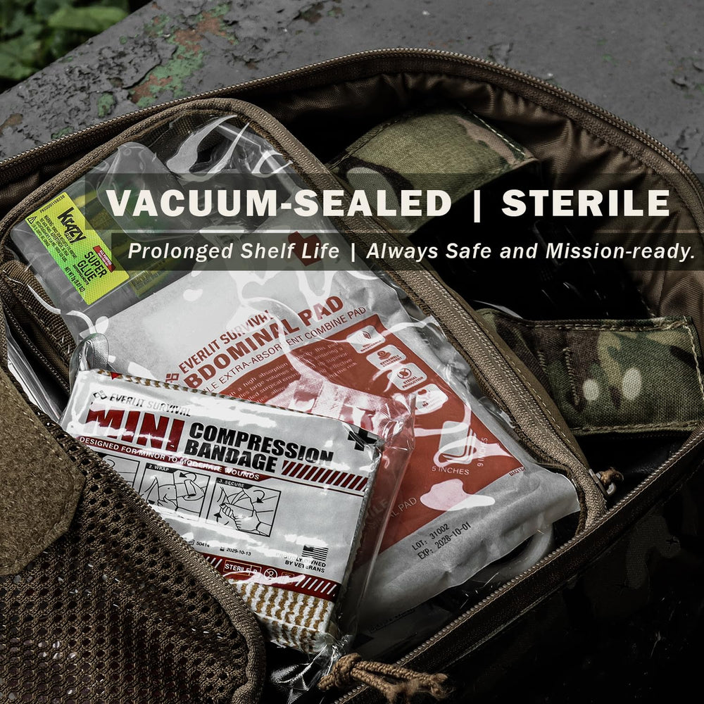EVERLIT Mini IFAK-ready component suitable for bug-out bags and field use