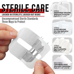 EVERLIT rapid deployment for quick, sterile laceration closure.