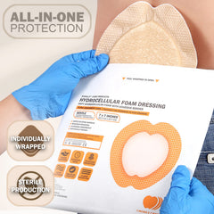Everlit Sacrum Foam Dressing demonstrates high absorbency and cushioning for exudate management.