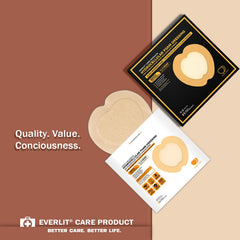 EVERLIT Sacrum foam dressing edge protection design cushions wounds.