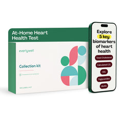 Everlywell heart health at home kit cover showing all-in-one testing setup for convenience