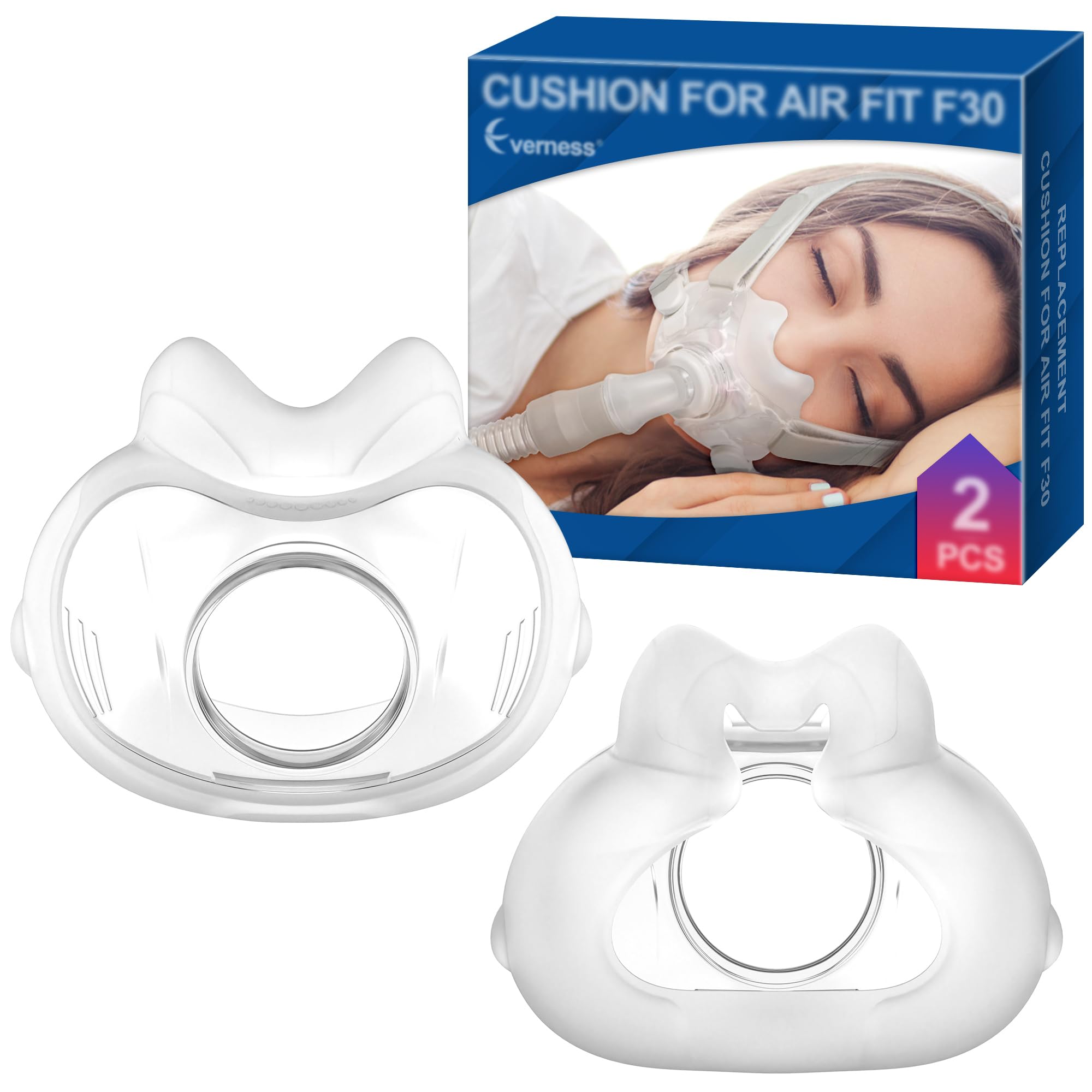 Everness AirFit F30 cushion front view for slimmer contact and comfortable wear