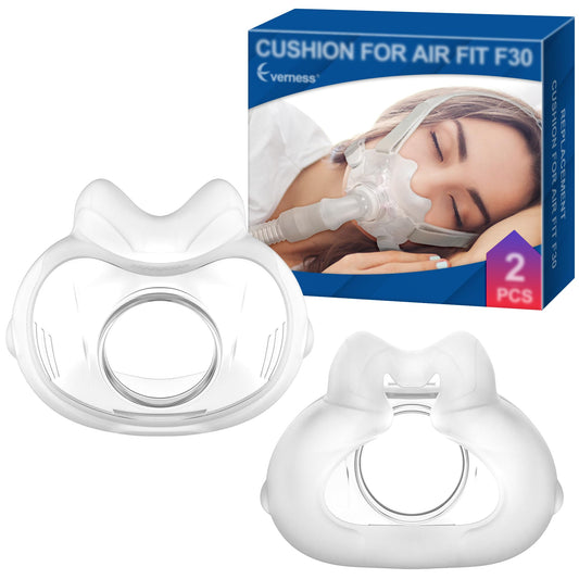 Everness AirFit F30 cushion closeup showing precise fit for comfort