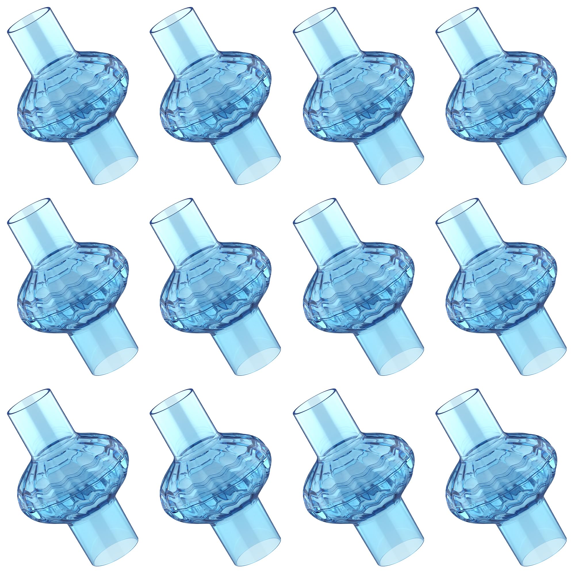 Everness CPAP filter 12-pack for universal inline fit enhances airflow and filtration for daily use
