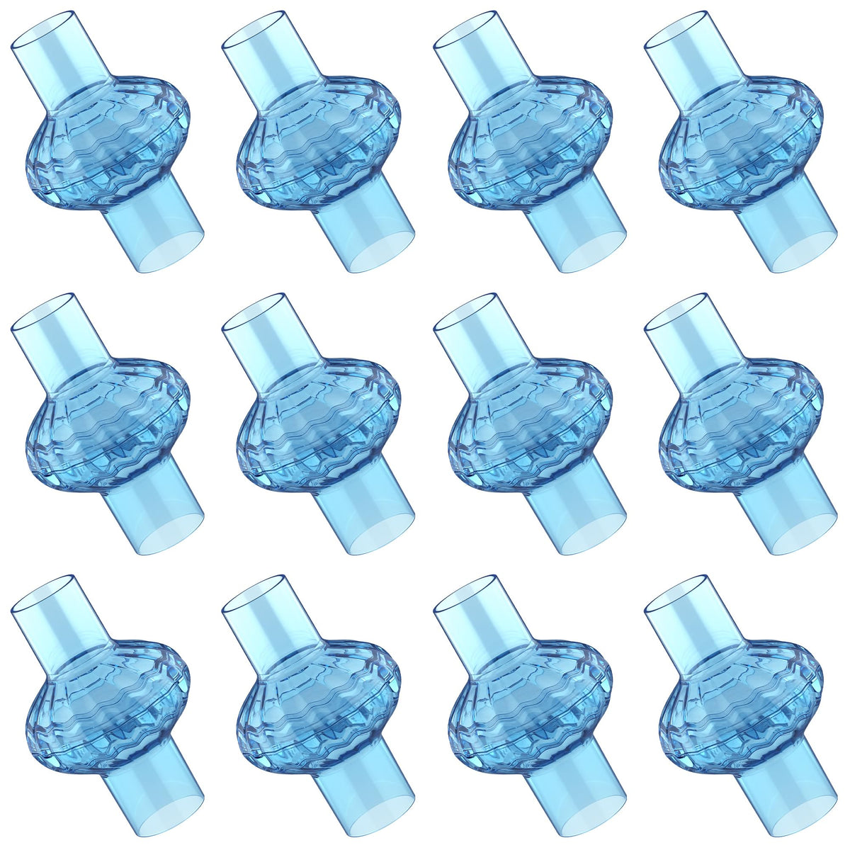 Everness CPAP filter 12-pack for universal inline fit enhances airflow and filtration for daily use