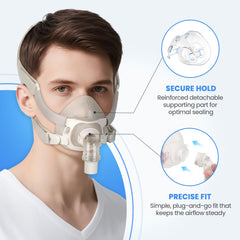 Everness adjustable headgear for customized, comfortable wear.