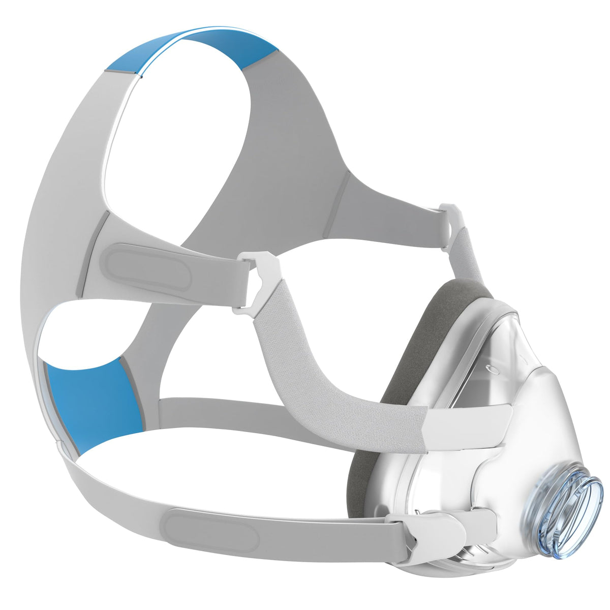 Everness headgear for F20 close-up showing secure fit for restful sleep