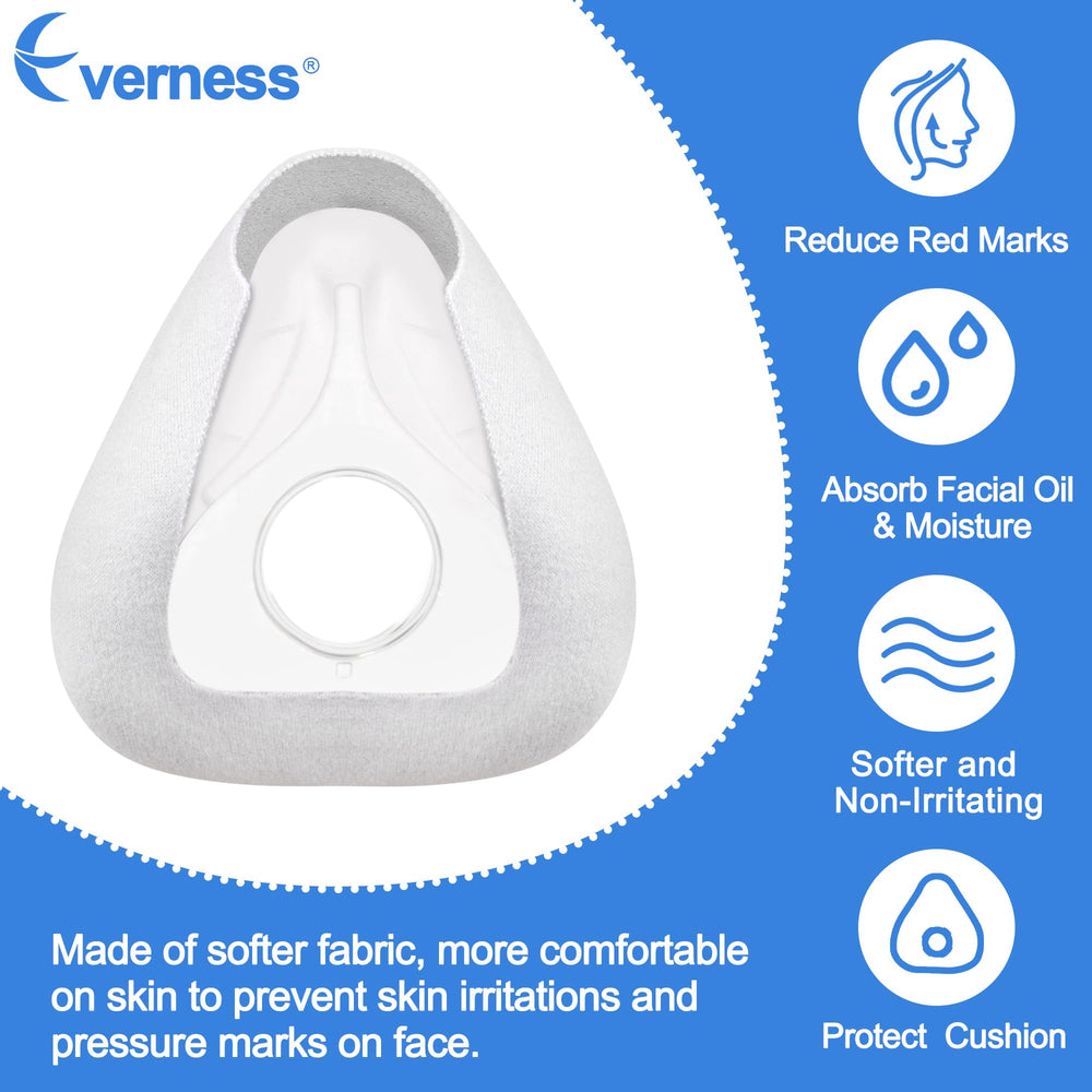 Everness memory foam cushion with nose-area silicone segment for improved seal.