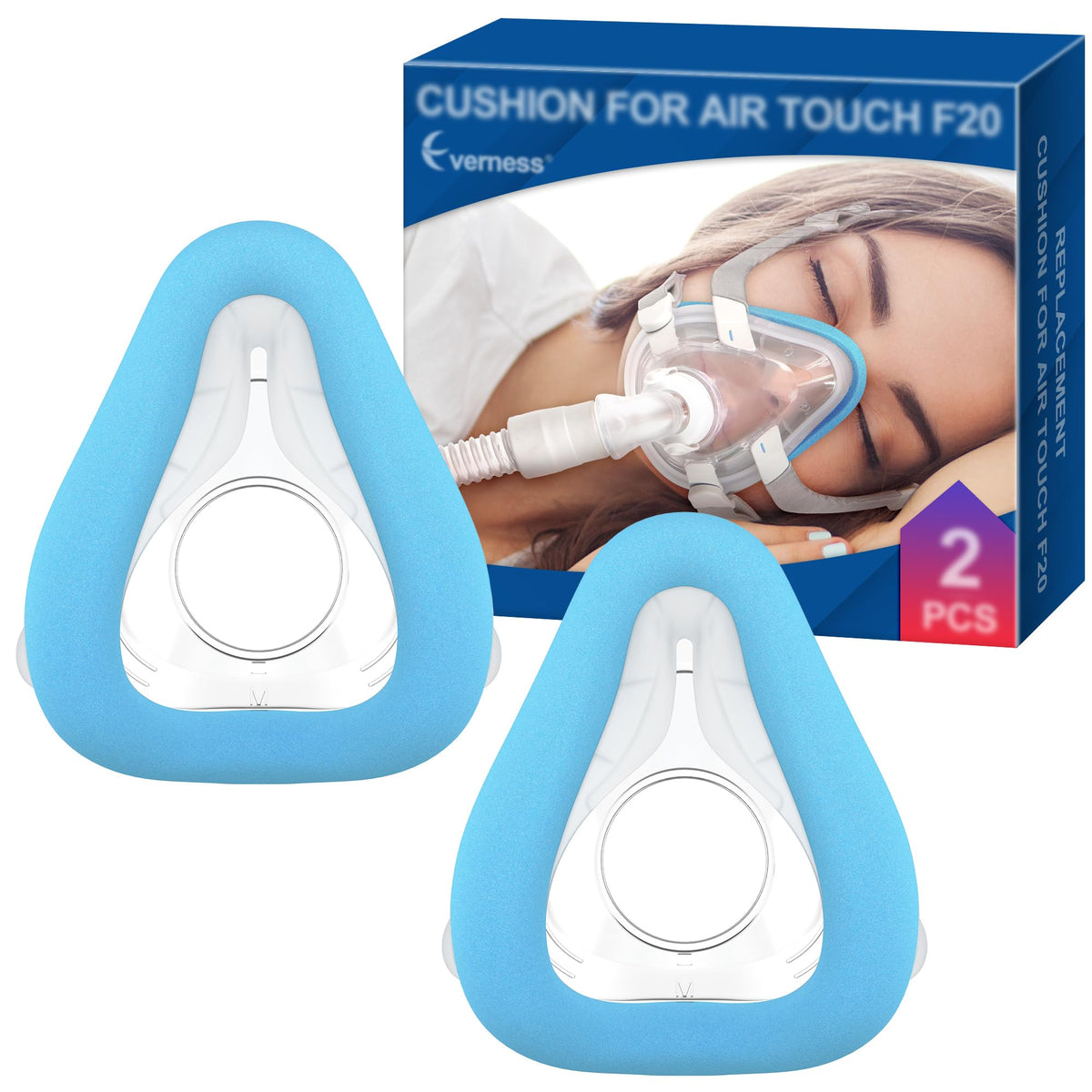 Everness memory foam mask cushion L for ResMed AirTouch delivers plush comfort and a secure seal.