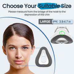 Everness silicone nose-area seal detail supports improved nasal seal across profiles.