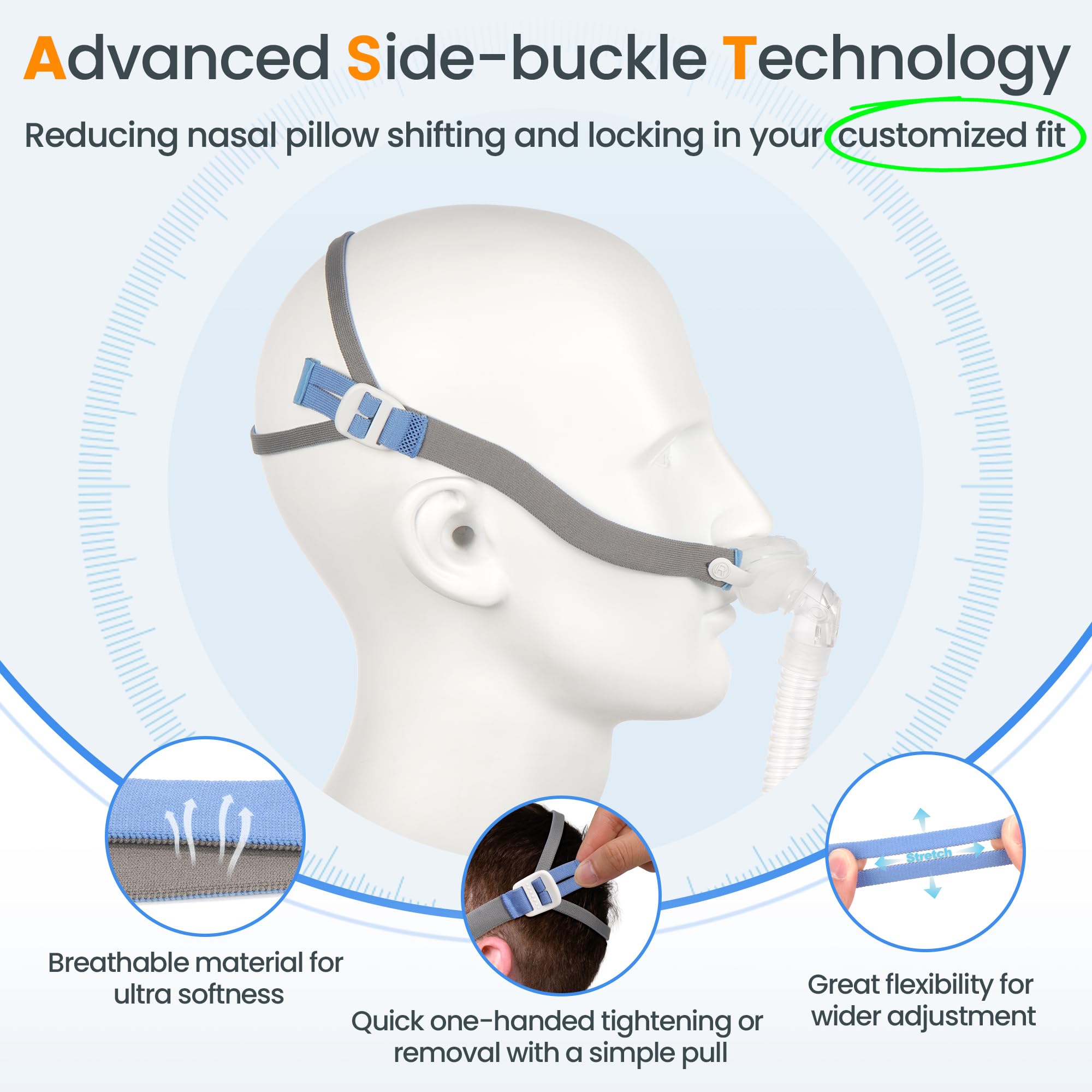 Everness 360-degree swivel tube demonstrates flexible movement during sleep