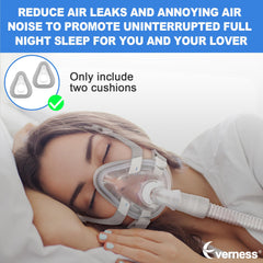 Everness soft foam and silicone combo cushion delivers comfortable wear and effective isolation.
