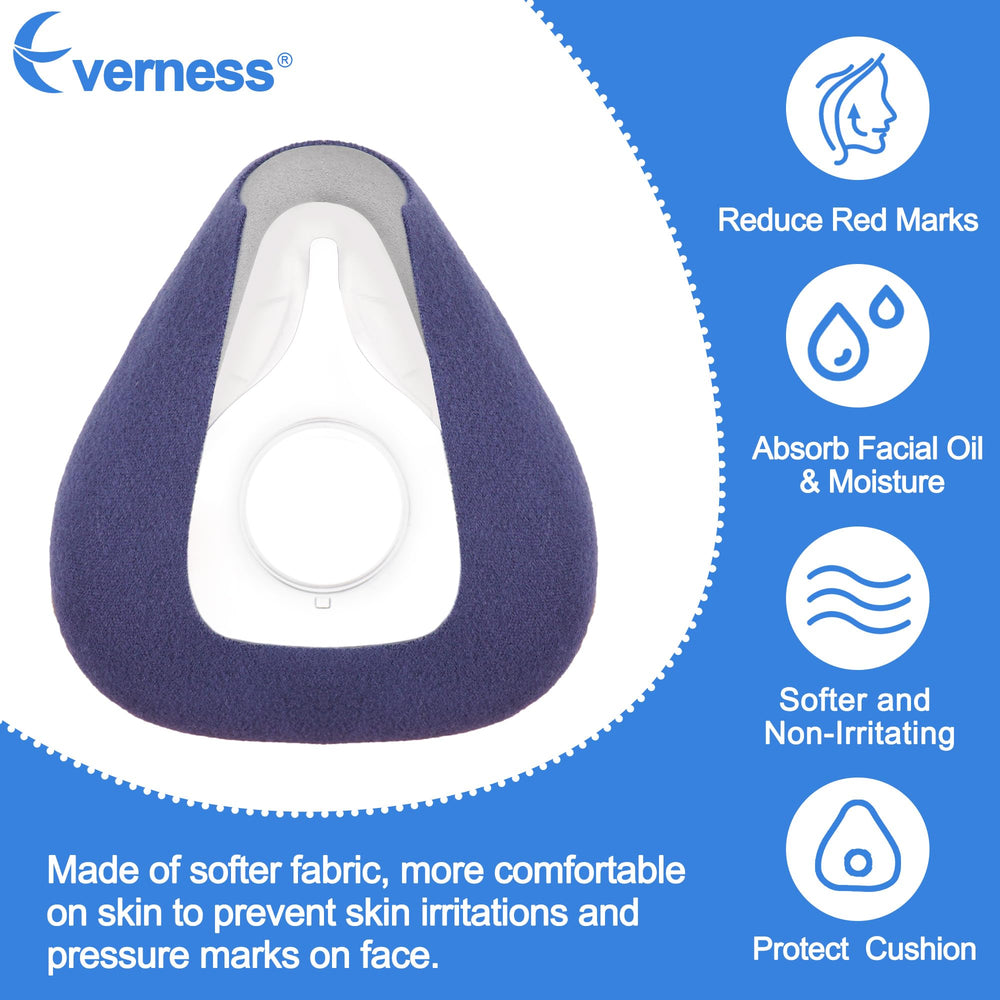 Everness soft full-face cushion provides a gentle, comfortable fit on Airtouch F20.