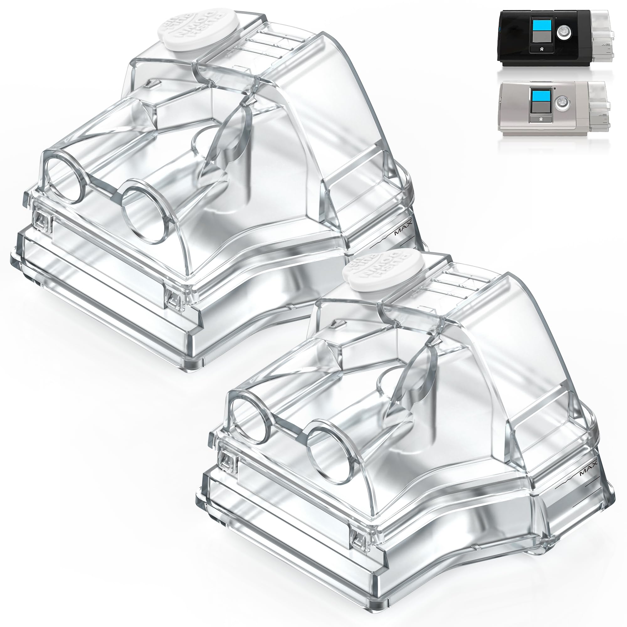 Everness water chamber for Airsense 10 top-fill lid improves refilling speed and cleanliness