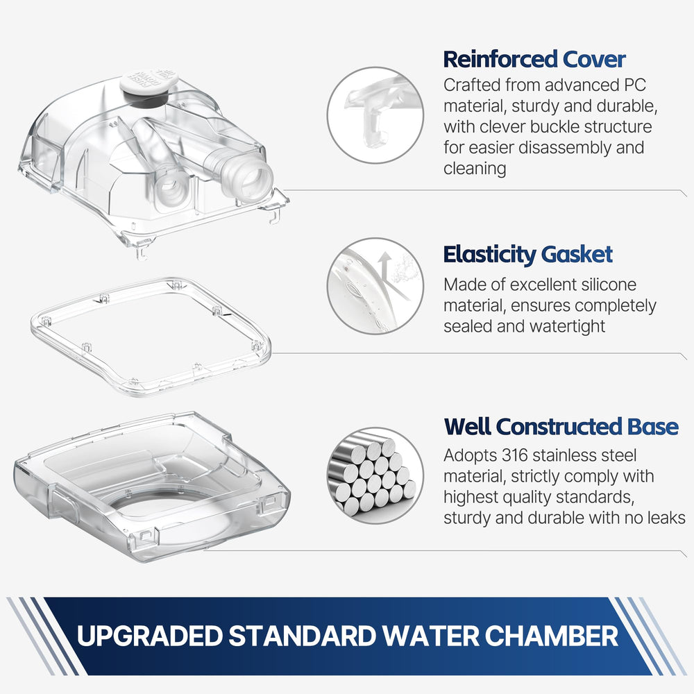 Everness water chamber features a leak-proof seal for secure moisture delivery.