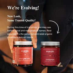 Eversio capsules in hand signaling everyday wellness.