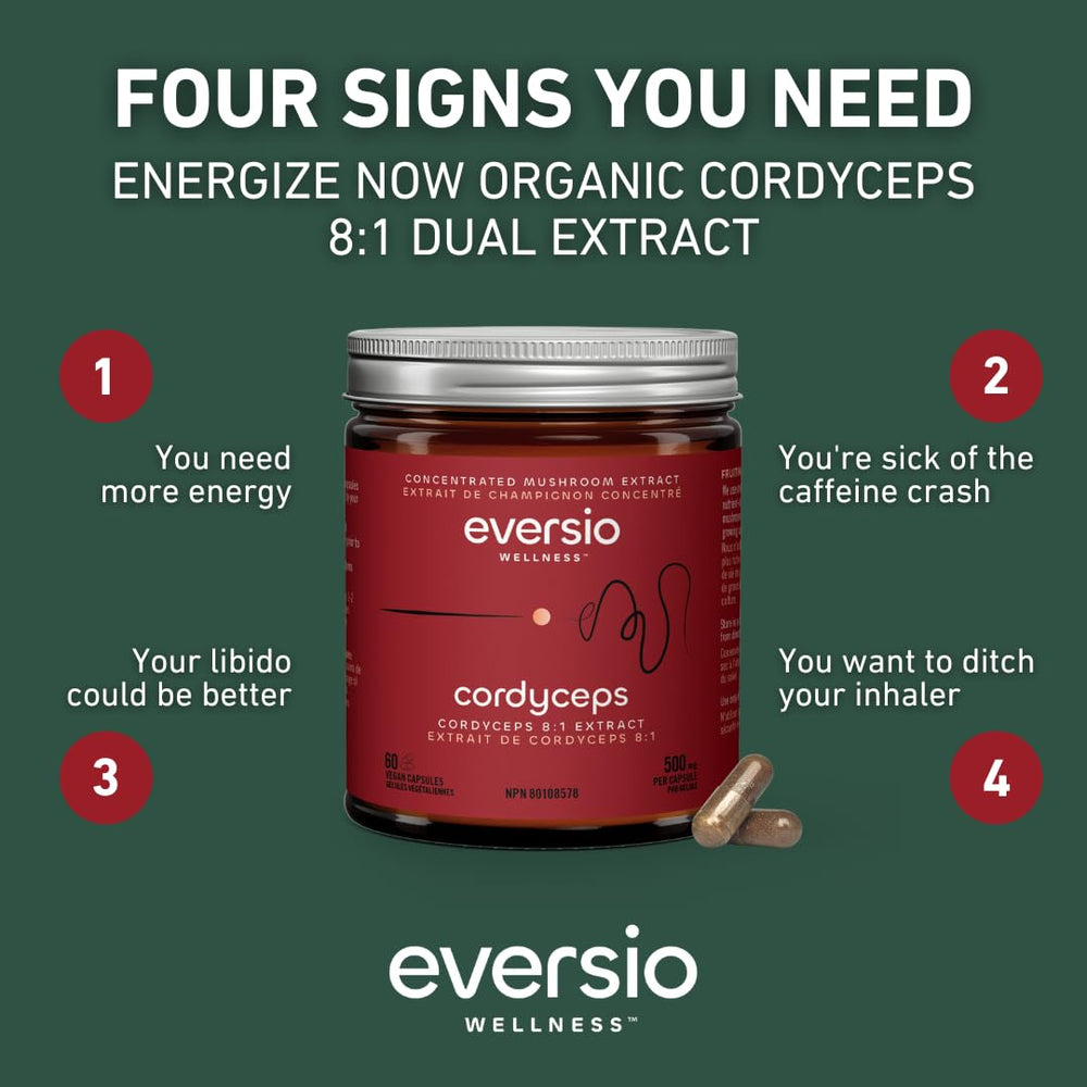 Eversio third-party testing seal ensures purity and potency.