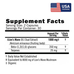 Eversio Wellness Lion’s Mane dual extract for sustained mental clarity and daily performance.