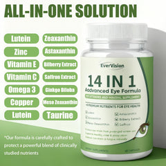 EVERVISION ingredients near-labeled lutein zeaxanthin bilberry extract.