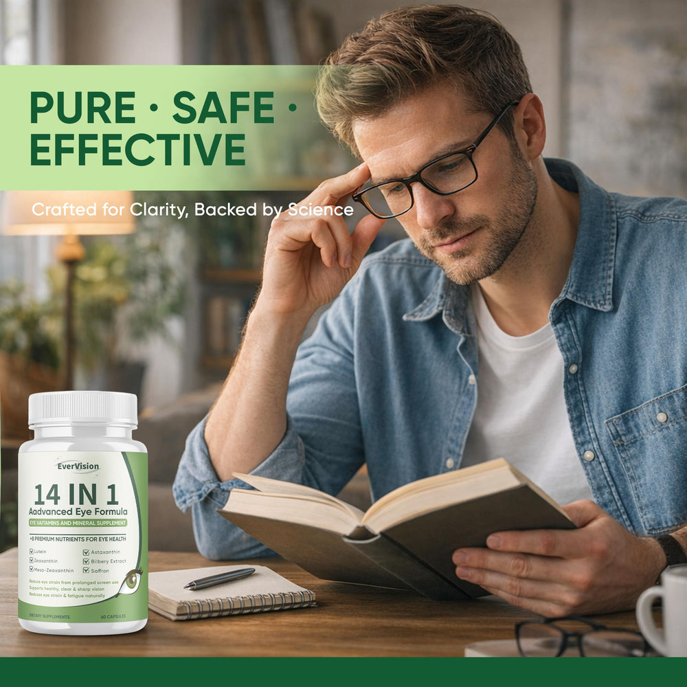 EverVISION senior eye wellness packaging emphasizing long-term clarity.