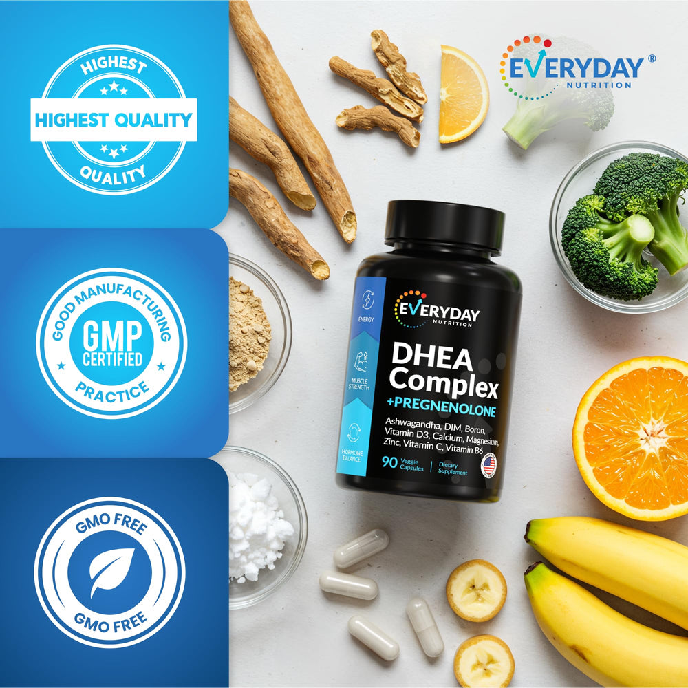 EVERYDAY NUTRITION Vitamin C and B6 bottles for daily energy support