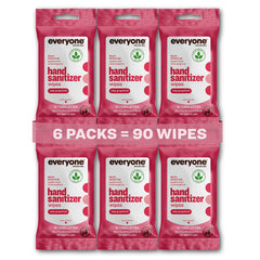 Everyone Ruby Grapefruit wipes pack front for on-the-go cleansing
