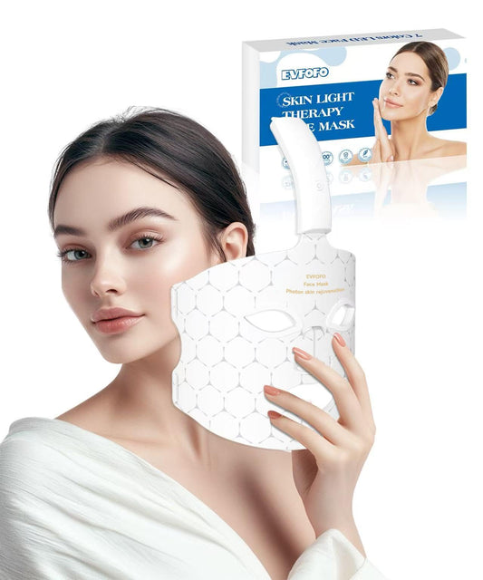 EVFOFO 7Color LED mask on forehead for targeted at-home facial care.