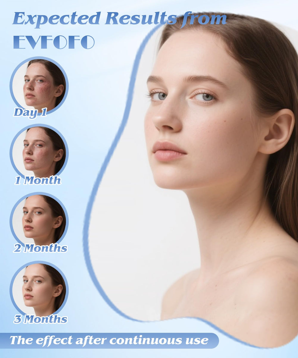 EVFOFO red light mode for enhanced surface glow and refreshed skin feel
