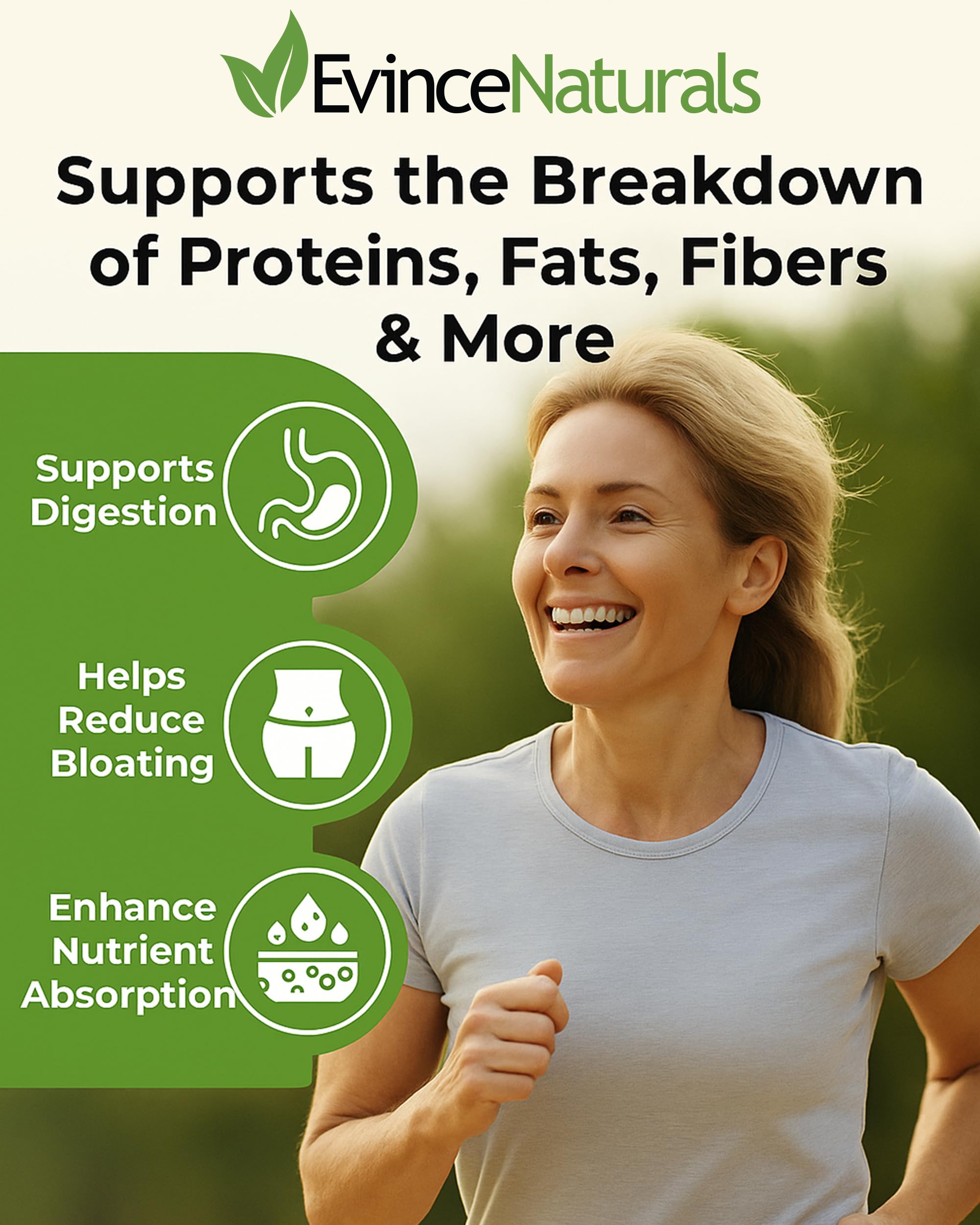 DigestPlus capsules close-up showing plant-based enzymes.