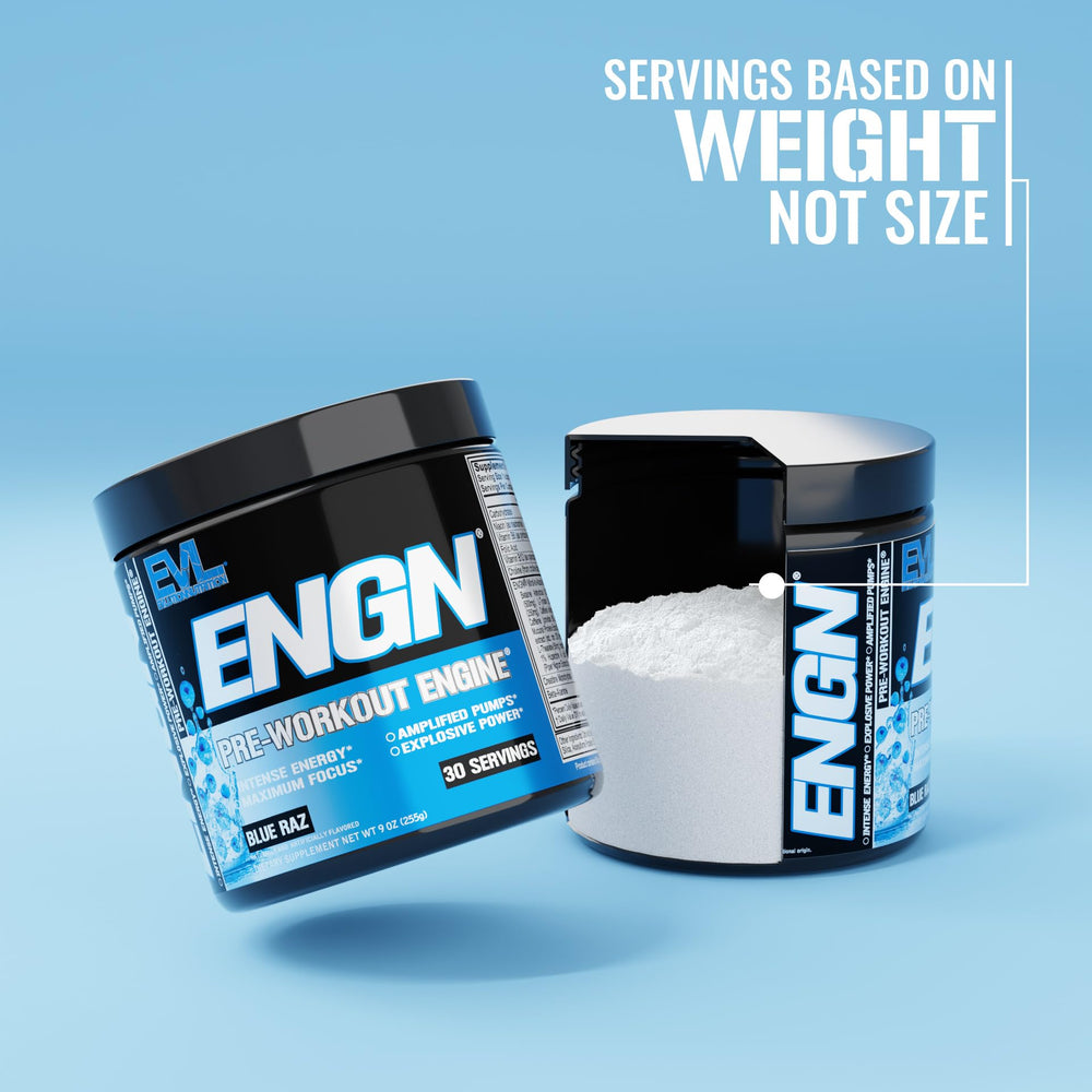 EVL ENGN preworkout mixed glass ready for energy and focus boost during gym sessions.