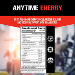 EVL BCAAs fruit punch tub on shelf ready for post-workout recovery.