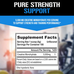 EVL Creatine5000 bundle display featuring bottle and scoop kit