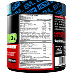 EVL ENGN Shred fat-burning blend powder for intense workouts and endurance