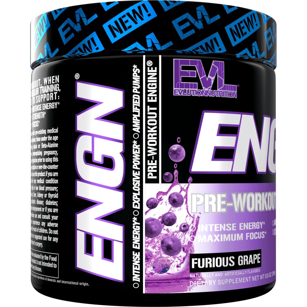Evlution EVL Intense pre-workout ready-to-mix powder dissolves quickly in water