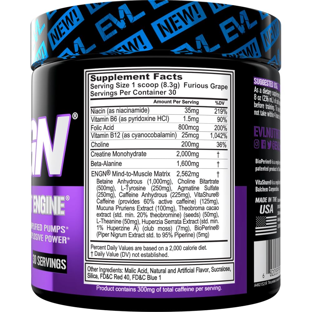 Evlution EVL Intense pre-workout scoop ready for an energizing workout