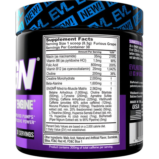 Evlution EVL Intense pre-workout scoop ready for an energizing workout