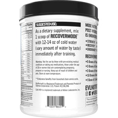 Evlution Recover Mode electrolytes aid hydration during workouts.