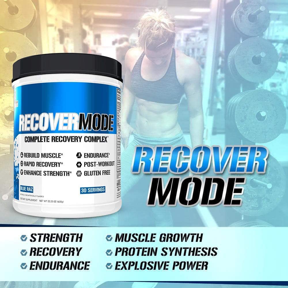 Evlution Recover Mode glutamine supports recovery and immune function after workouts.